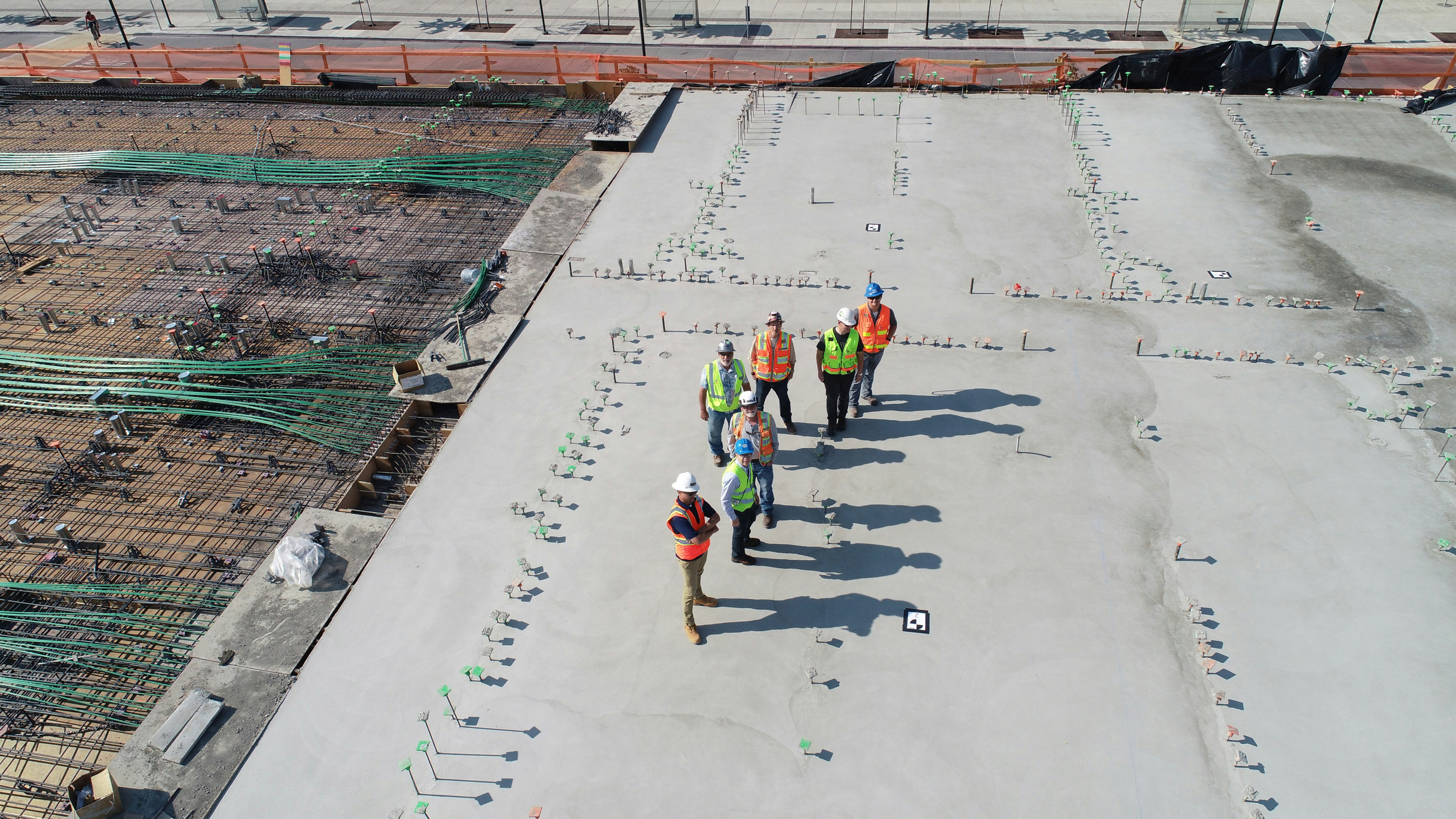 hardhat workers on a job site